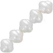 Perles irrégulières 7x8 mm imitation perle d'eau douce - Blanc nacré x15