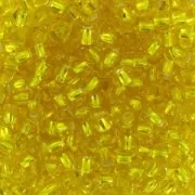 Perles rocailles Preciosa 9/0 2.5 mm - Citrine Silver Lined x20g