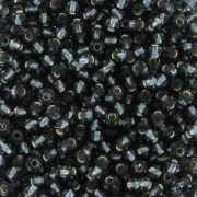 Perles rocailles Preciosa  11/0 2 mm - Black Diamond Silver Lined x20g