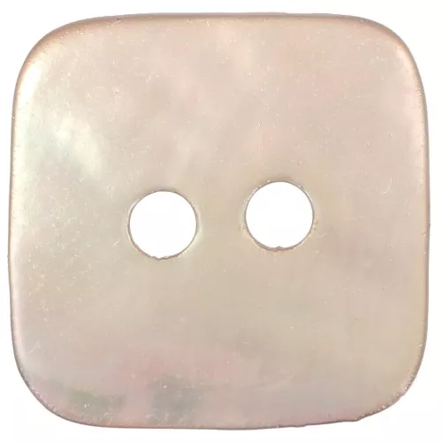 Bouton en nacre carré 12 mm - Light Bronze x1