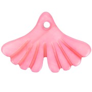 Sequin feuille de ginkgo 12x17 mm en nacre teintée - Rose x1|raw }}