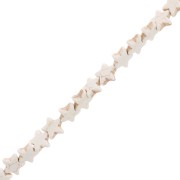 Perles étoile 12 mm imitation pierre gemme teintée - Howlite x37cm|raw }}