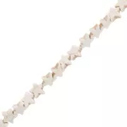 Perles étoile 12 mm imitation pierre gemme teintée - Howlite x37cm
