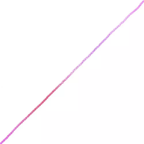 Perles rondes facettées 2 mm - Tie and dye - Rouge - Fuchsia - Violet x36cm