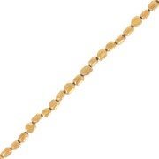 Perles nuggets irréguliers 6 - 8 mm imitation Hématite - Golden x40cm|raw }}