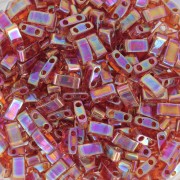 Miyuki Half Tila Beads 5x2.3x1.9mm HTL-257 - Transparent Topaz AB x10g