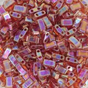Miyuki Half Tila Beads 5x2.3x1.9mm HTL-257 - Transparent Topaz AB x10g