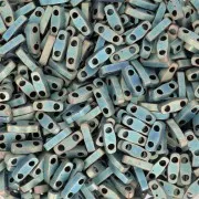 Miyuki Quarter Tila Beads 5x1.2x1.9 mm QTL-2008 - Mat Metallic Patina Iris x10g