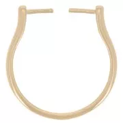 Bague fine interchangeable - Taille 54 - Plaqué Or 3 microns x1