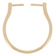 Bague fine interchangeable - Taille 56 - Plaqué Or 3 microns x1|raw }}