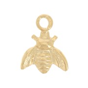 Mini breloque abeille 7x6 mm - Gold filled (or laminé) x1|raw }}