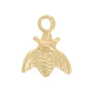Mini breloque abeille 7x6 mm - Gold filled (or laminé) x1