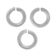 Anneaux ouverts 4x0.8 mm - Acier inoxydable 316L x50|raw }}