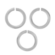 Anneaux ouverts 4x0.6 mm - Acier inoxydable 316L x50|raw }}