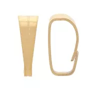 Attaches pendentifs 7 mm - Acier inoxydable 304 Doré x10