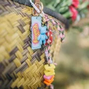 Porte clés anneau à personnaliser 28 mm - Acier inoxydable 304 Doré x1