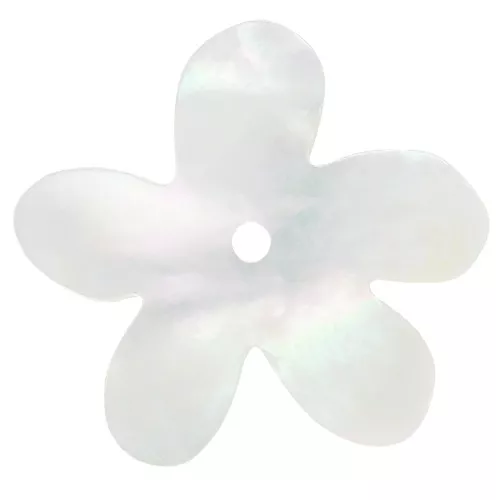 Fleur en nacre 16 mm - Naturel x1