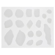 Moule silicone pour réaliser 18 tranches d'Agate en résine - Transparent x1