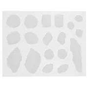 Moule silicone pour réaliser 18 tranches d'Agate en résine - Transparent x1