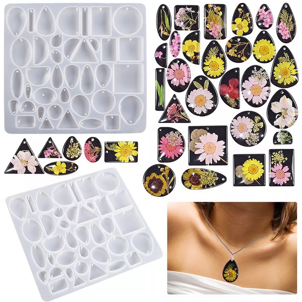 SnailGarden Kit Résine Époxy Pour Bijoux - 252 Pièces Avec Fleurs Séchées, Moules Silicone, Chaînes Et Accessoires