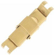 Fermoir pour lacet 8 mm - Acier inoxydable 304 Doré x1