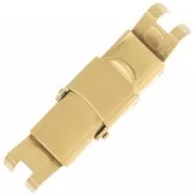 Fermoir pour lacet 8 mm - Acier inoxydable 304 Doré x1