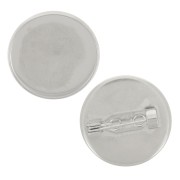 Support de broche pour cabochon 20 mm - Acier inoxydable 304 x1|raw }}