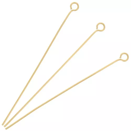 Clous tête ronde 50x0.6 mm - Acier inoxydable 304 Doré x10