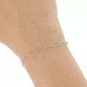 Chaîne maille Rectangle 3 mm - Acier inoxydable 316L x1m