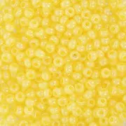 Perles rocailles Preciosa  9/0 2.5 mm - Yellow Alabaster x20g