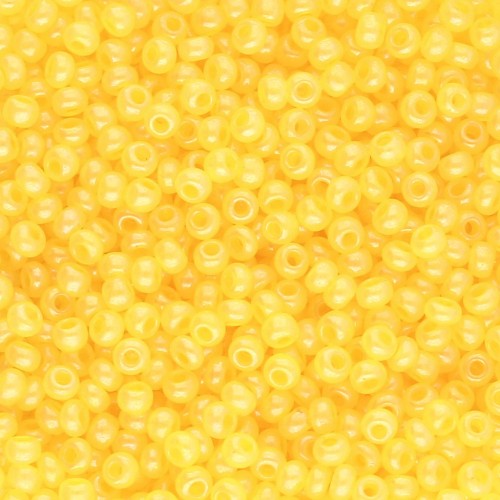 Perles rocailles Preciosa  11/0 2 mm - Yellow Alabaster x20g