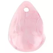 Sequins pétales de fleurs incurvés 17 mm en acrylique - Marbré vieux mauve x15