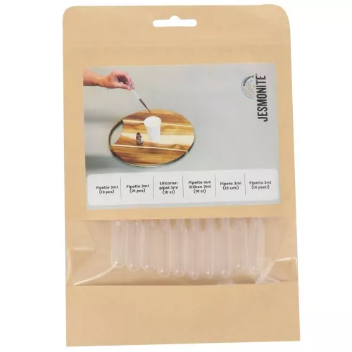 Set de 10 pipettes 3 ml pour colorant - Transparent