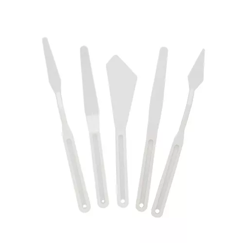 Set de 5 couteaux à peindre - Blanc