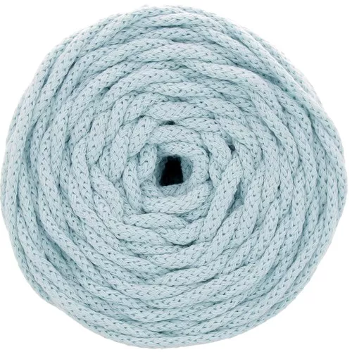 Bobine de cordon en coton pour macramé Cotton Air 5 mm - Celeste x50m