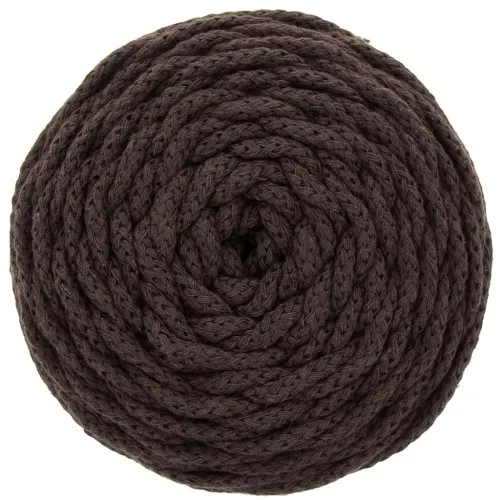 Bobine de cordon en coton pour macramé Cotton Air 5 mm - Chocolat x50m