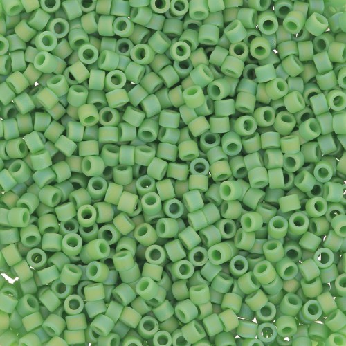 Miyuki Delica 11/0 DB0877 - Opaque Green Mat AB - paquet de 100g