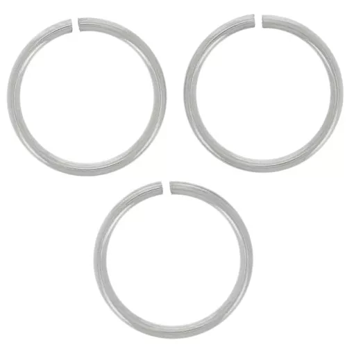 Anneaux ouverts 8x0.7 mm - Acier inoxydable 316L x10