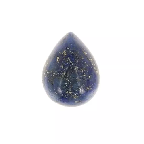 Cabochons goutte 5x4 mm en pierre gemme - Lapis lazuli x2