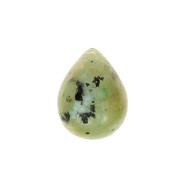 Cabochons goutte 5x4 mm en pierre gemme - Turquoise Africaine - Jaspe x2