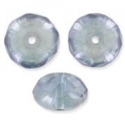 Donuts 9x6 mm Crystal Baby Blue Luster x25|raw }}