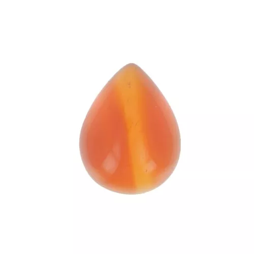 Cabochons goutte 5x4 mm en pierre gemme - Cornaline x2
