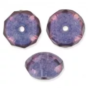 Donuts 9x6 mm Crystal Lila Vega Luster x25