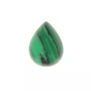 Cabochons goutte 5x4 mm en imitation pierre gemme - Malachite x2