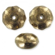 Donuts 9x6 mm Gold Bronze x25