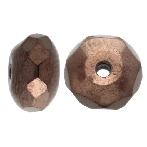 Donuts 7x4 mm Jet Bronze x25