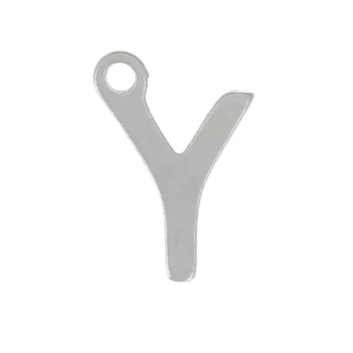Breloque lettre alphabet 7 mm - Y - Acier inoxydable 304 x1