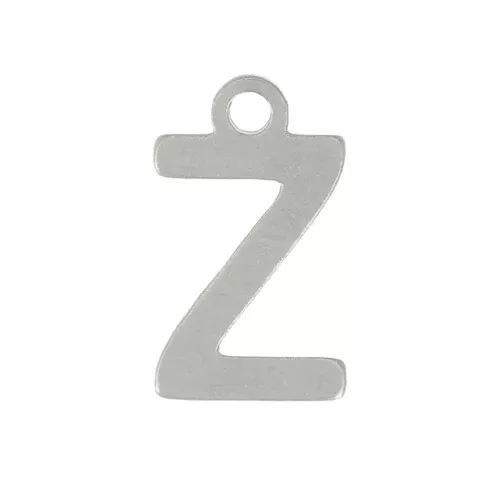 Breloque lettre alphabet 7 mm - Z - Acier inoxydable 304 x1