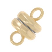 Fermoirs aimantés 9x6 mm - Doré à l'or fin x20