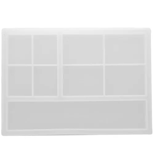 Moule silicone pour réaliser un plateau rectangle 23.5x16.5 cm - Transparent x1